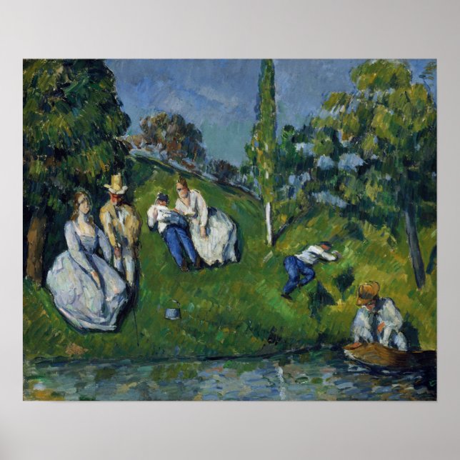 Cézanne - Der Teich Poster (Vorne)