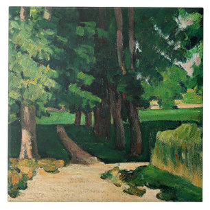 Cezanne - Die Avenue am Jas de Bouffan Fliese