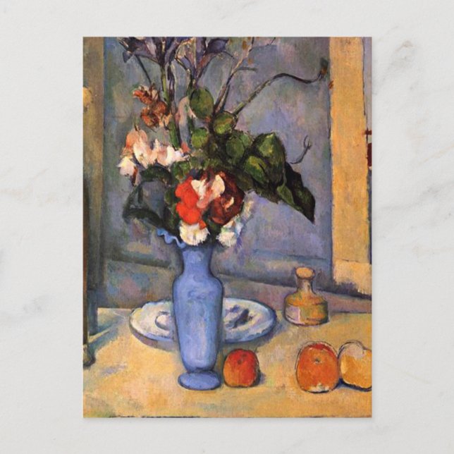 Cezanne - Die blaue Vase Postkarte (Vorderseite)