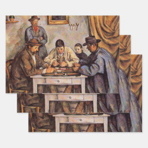 Cezanne - Die Kartenspieler, 1892 Geschenkpapier Set