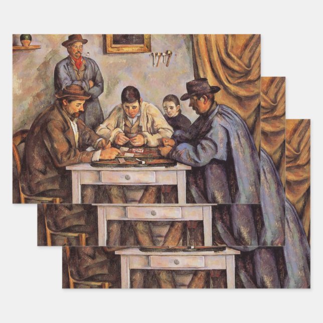 Cezanne - Die Kartenspieler, 1892 Geschenkpapier Set (Set)