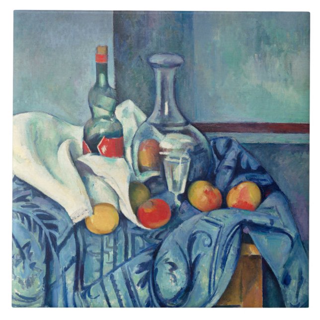 Cezanne - Die Peppermint-Flasche Fliese (Vorderseite)