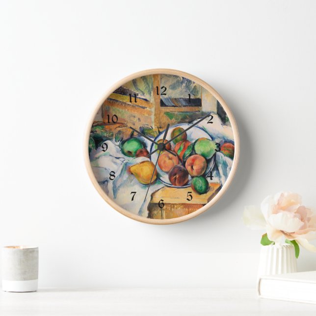 Cezanne - Eine Tafelecke, berühmtes Gemälde, Uhr (Zuhause)
