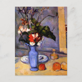 Cezanne Gemälde Stillleben mit blauer Vase-Kunst Postkarte