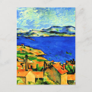 Cezanne - Golf von Marseille, beliebte Kunstwerke, Postkarte