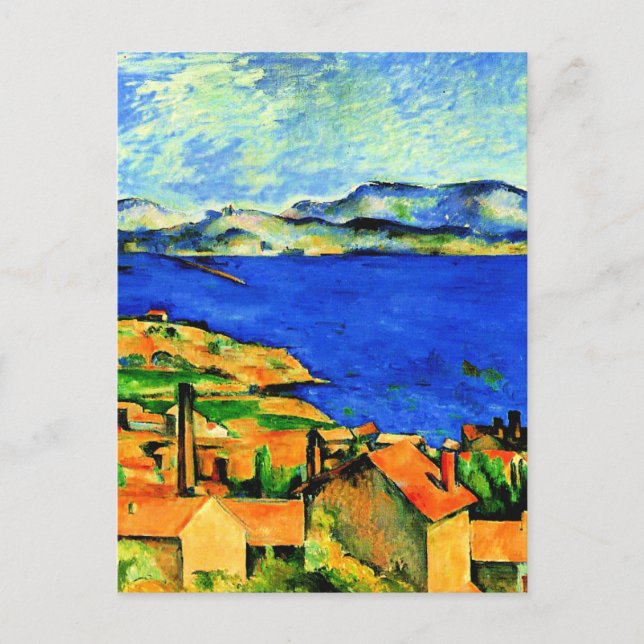 Cezanne - Golf von Marseille, beliebte Kunstwerke, Postkarte (Vorderseite)
