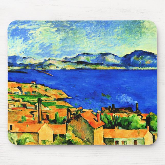 Cezanne - Golf von Marseille, berühmtes Gemälde, Mousepad (Vorne)