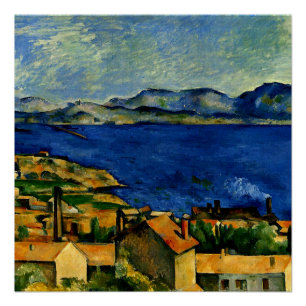 Cezanne - Golf von Marseille, von L'Estaque aus ge Poster