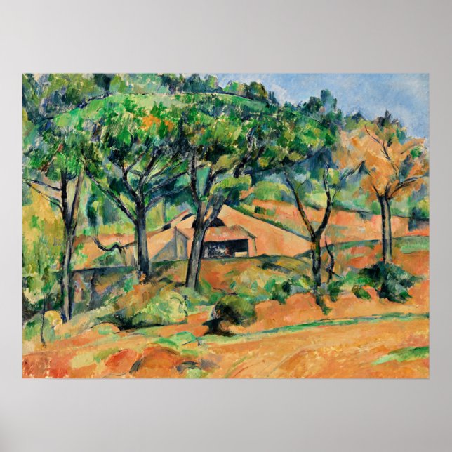 Cezanne - Haus in Provence, beliebte Kunstwerke Poster (Vorne)