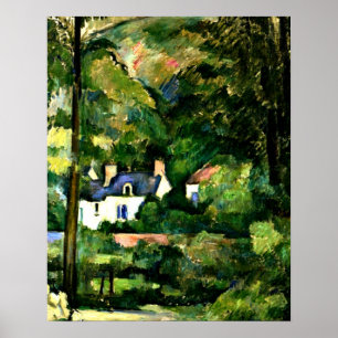 Cezanne - Häuser im Grünen-1881 Poster