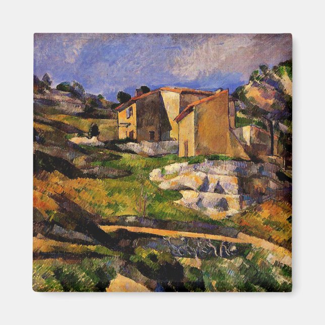 Cezanne - Häuser in der Provence Magnet (Vorne)