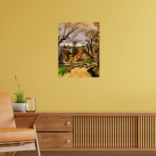 Cezanne - Hütten von Auvers, Poster