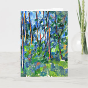 Cezanne - im Holz -1898 Karte