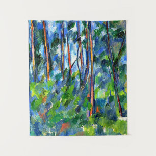 Cezanne - Im Wald, berühmtes Gemälde Wandteppich