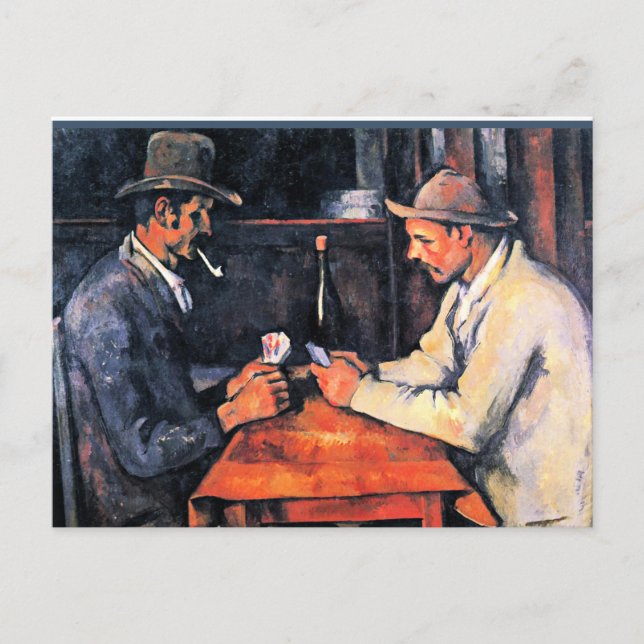 Cezanne - Kartenspieler (2) Postkarte (Vorderseite)