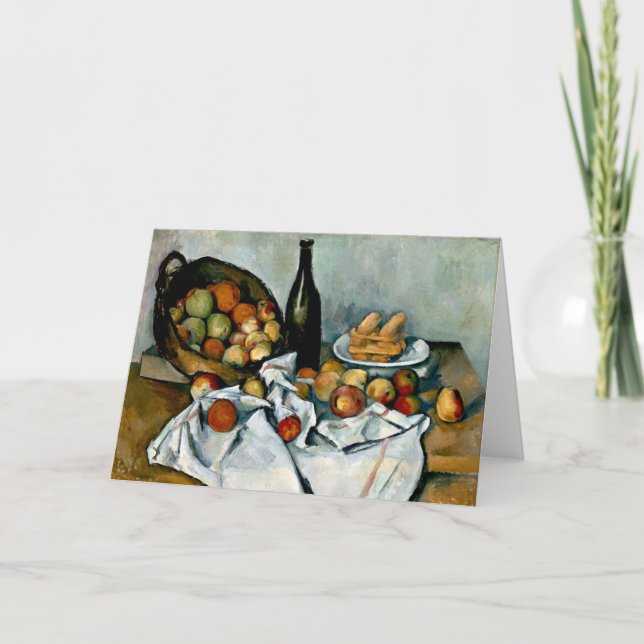 Cezanne - Korb mit Äpfeln Karte (Vorderseite)