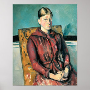 Cézanne - Madame Cézanne in einem gelben Sessel Poster