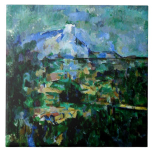 Cezanne - Mont Sainte-Victoire, berühmtes Bild, Fliese