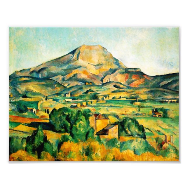 Cezanne Mont Sainte-Victoire Print Fotodruck (Vorne)