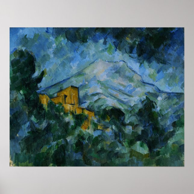 Cézanne - Mont Sainte-Victoire und Chateau Noir Poster (Vorne)