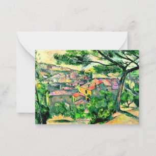 Cezanne - Morgenblick von L'Estaque Mitteilungskarte