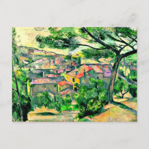 Cezanne - Morgenblick von L'Estaque Postkarte