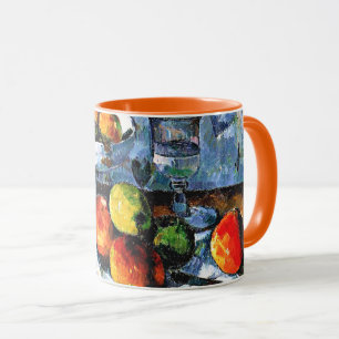Cezanne - Obstschale, Glas und Apfel, Tasse