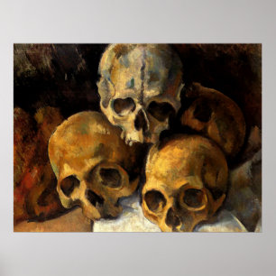 Cezanne - Pyramid of Skulls Poster