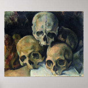 Cézanne - Pyramide of Skulls, 1900 Poster