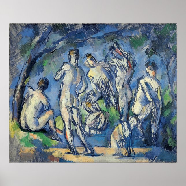 Cézanne - Seven Bathers Poster (Vorne)