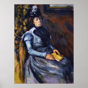 Cézanne - Sitzende Frau in Blau Poster