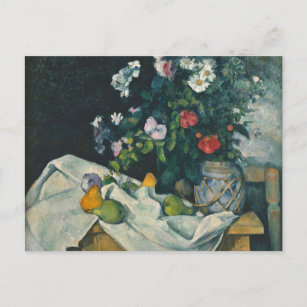 Cézanne Still Life Blume und Frucht Kunst und Kult Postkarte