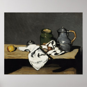 Cézanne - Stilleben mit Kanne Poster