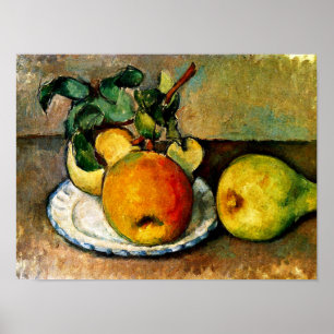 Cezanne - Stillleben mit Äpfeln Poster