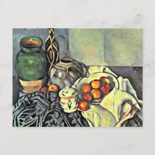 Cezanne - Stillleben mit Äpfeln Postkarte