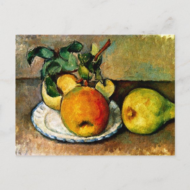 Cezanne - Stillleben mit Äpfeln und Birnen Postkarte (Vorderseite)