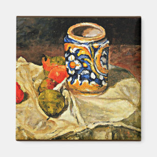 Cezanne - Stillleben mit italienischem Erdgeschirr Magnet