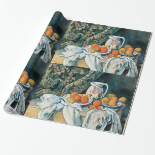 Cezanne Stillleben Vorhang, Blumengießer, Obst Geschenkpapier