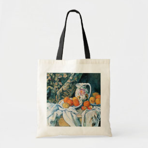 Cezanne Stillleben Vorhang, Blumengießer, Obst Tragetasche