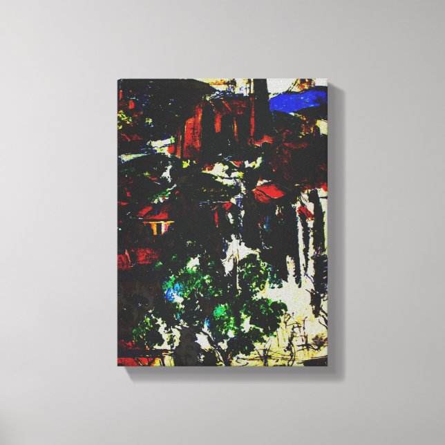 Cezanne Village in Gardanne Leinwanddruck (Vorderseite)