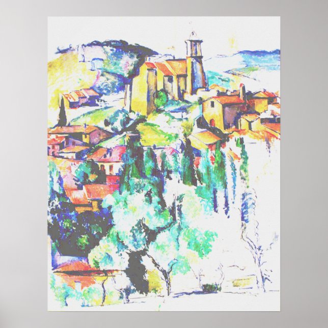 Cezanne Village in Gardanne Poster (Vorne)