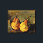 Cezanne - Zwei Birnen, berühmtes Stillleben, Leinwanddruck<br><div class="desc">Paul Cezanne noch lebendes Gemälde,  Zwei Birnen</div>