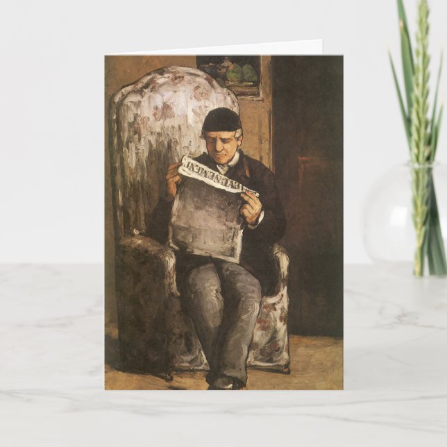 Cézannes Künstlervater Karte (Vorderseite)