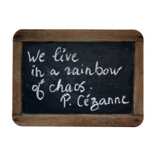 Cezannes Zitat-Ardoise Vintag Slate Magnet