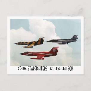 CF-104 STARFIGHTER POSTKARTE