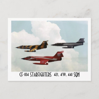 CF-104 STARFIGHTER POSTKARTE