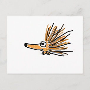 CF- Funky Porcupine Postkarte