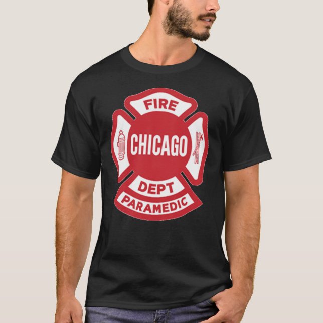 CFD Chicago Fire Department    ParamedicT-Shirt T-Shirt (Vorderseite)