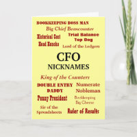 CFO Birthday | Grausamer Joke Nicknames und Titel