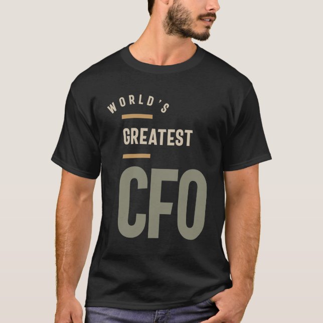 CFO Gift Funny Job Title Profession - Beruf T-Shirt (Vorderseite)